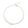 A Fritillary Butterfly Woven Pearl Choker Neck Chain Neck Evening Dress Accessories Necklace Collarbone Chain