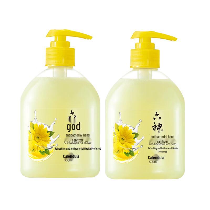 

Liùshén Calendula Antibacterial Hand Wash, 2x500ml