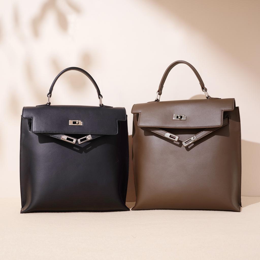 Genți de damă din piele de nișă nouă, genți de mână la modă din piele de vacă, rucsacuri de mare capacitate, genți premium simple pentru navetă