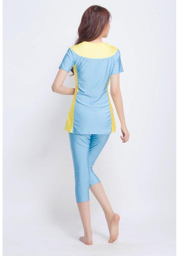 2016 Middle East Women's Quick-Dry, High-Elasticity, Short-Sleeved Conservative Swimsuit
