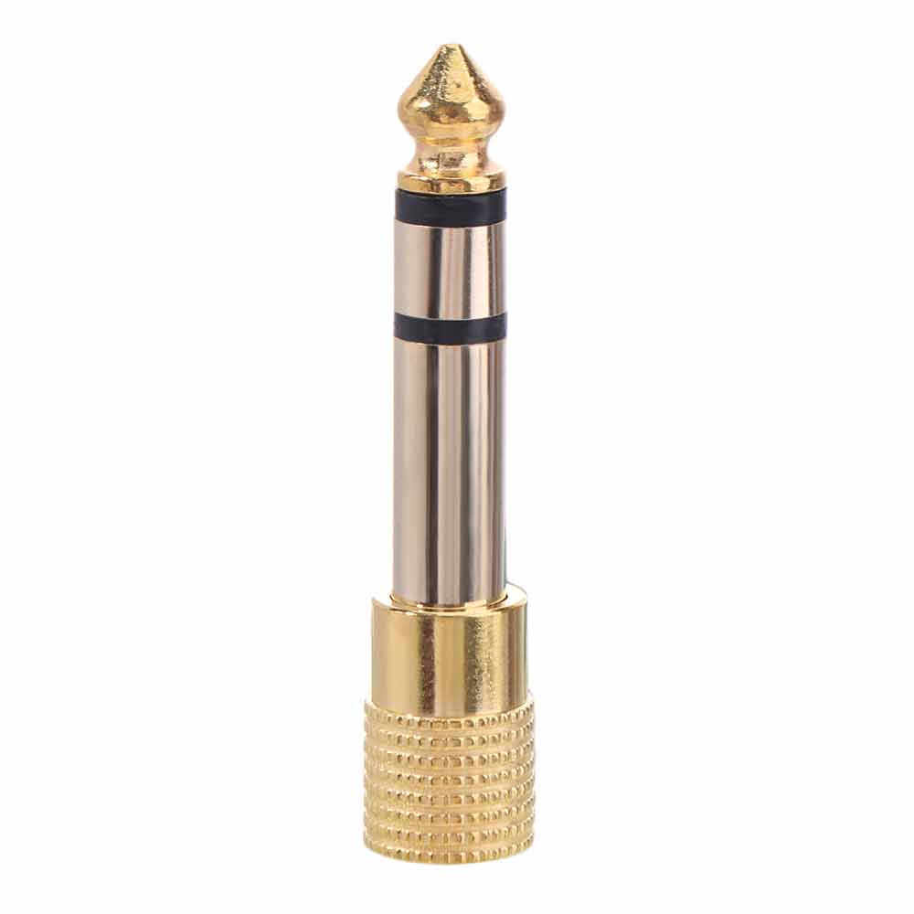 6.35mm Male Audio Adapter 3.5mm Female AUX Cable Adapter Stereo TRS Converter  Headphones