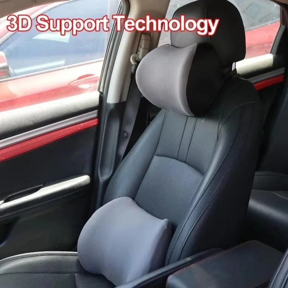 Breathable Car Neck Pillow Memory Cotton Neck Rest Cushion Car Headrest  Four Season