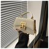 New trend retro women's casual fashion chain lock texture crossbody shoulder small square bag