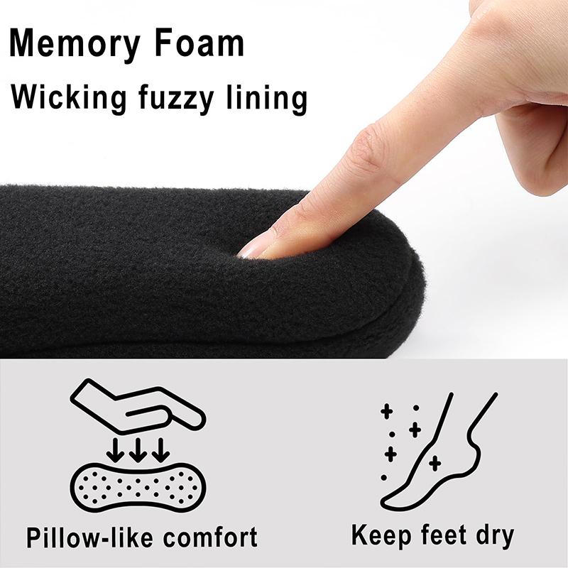 Fashion Kidmi Women Slippers with Soft Rubber Sole Women Shoes Fashion Curly Fleece Upper Lightweight Women's House Memory Foam Slippers