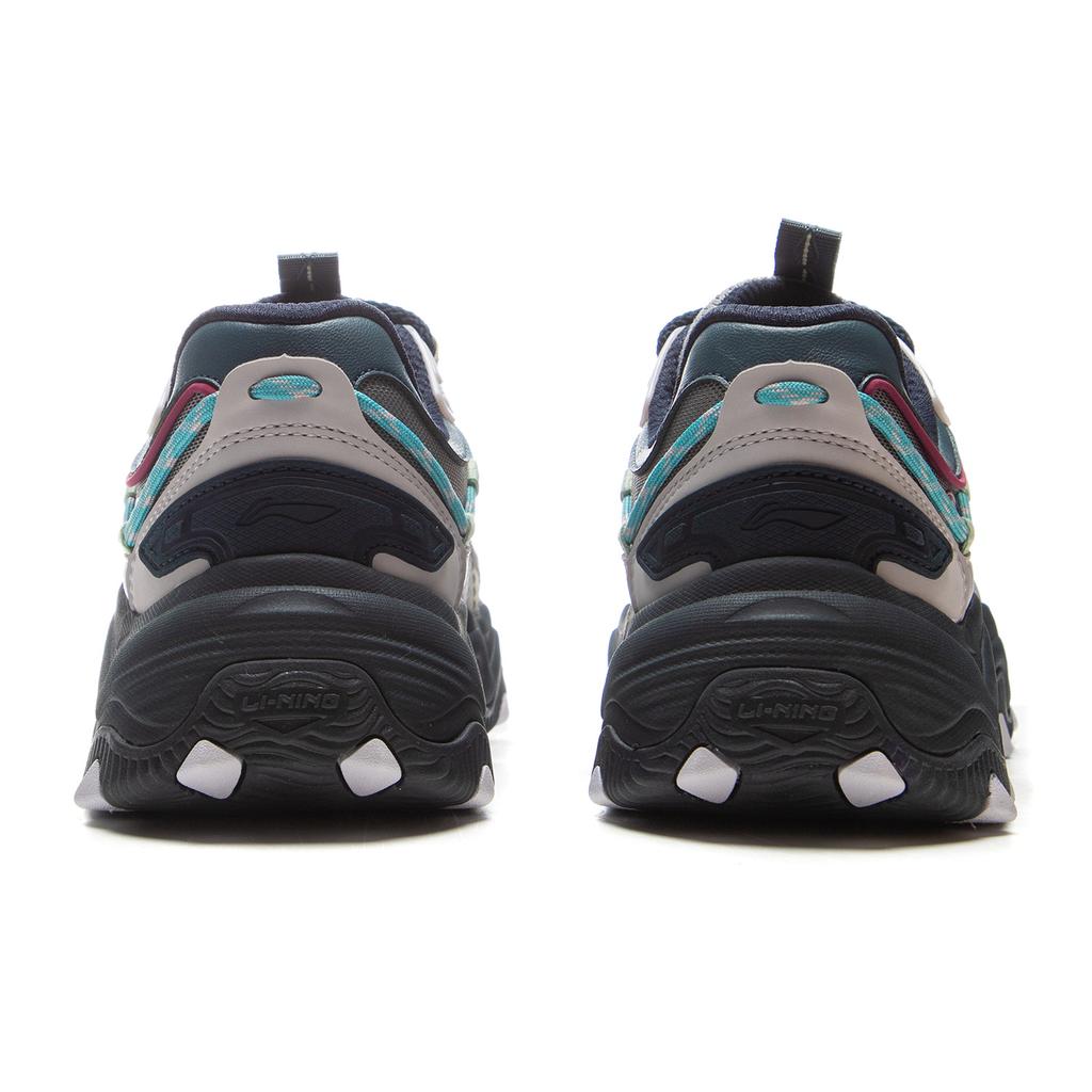 Li-Ning Cat Paw Lite 2 Classic Versatile Retro Thick Sole Non-Slip Wear-Resistant Increased Height Low-Top Dad Shoes Women Sneakers AGCV030-1
