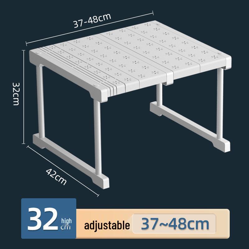 Retractable Nail-Free Storage Rack for Wardrobes and Cabinets