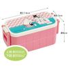 Skater Moomin Colorful Lunch Box, 600ml, Antibacterial, Two-Tier, Women's, Made in Japan, YZW3AG-A