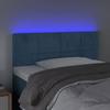 VidaXL Tête de Lit à LED Meuble de Chambre à Coucher Accessoire de Lit Simple Tête de Cadre de Lit Intérieur Bleu Foncé 3121646