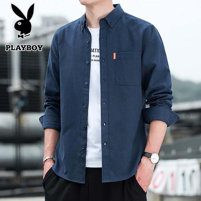 

PLAYBOY Men s Long-Sleeve Business Casual Shirt L