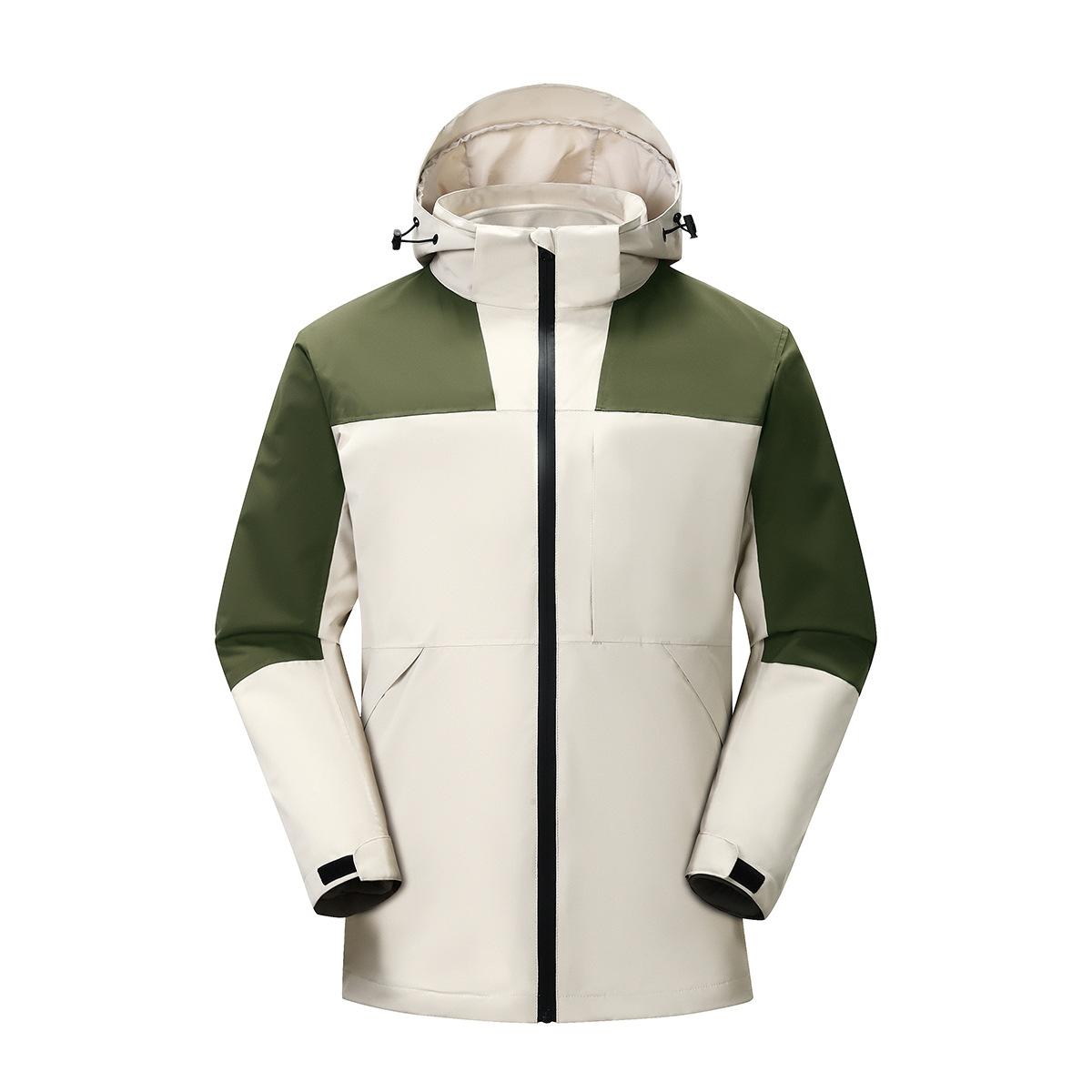 

Осенне-зимняя контрастная куртка с капюшоном, модная куртка для подростков, новая куртка True Impact 4XL зелёный