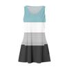 Women's Casual Print Summer Bohemian Beach Dress With Pockets V Neck Tank Dress
