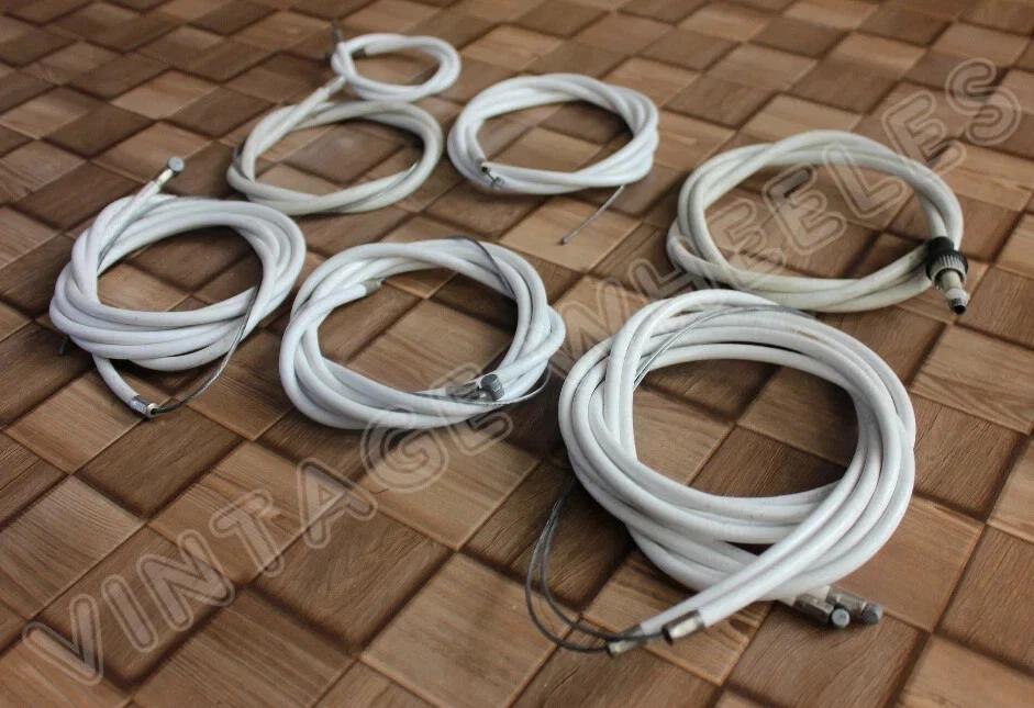 

Vespa Vbb/Vlb/Vnb/Supersprint Complete NYLON Lined Friction Free Cable Kit White
