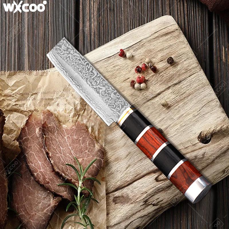 Stainless Steel Kitchen Butcher Knife for Cooking Barbecue Meat Cutting Chef Knife Handmade Forged Boning Knife with Cover