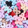 10pcs 23.5x31mm Acrylic Bow Beads Colorful Bowknot Loose Spacer Bead For Jewelry Making DIY Bracelet Phone Key Chain Accessories