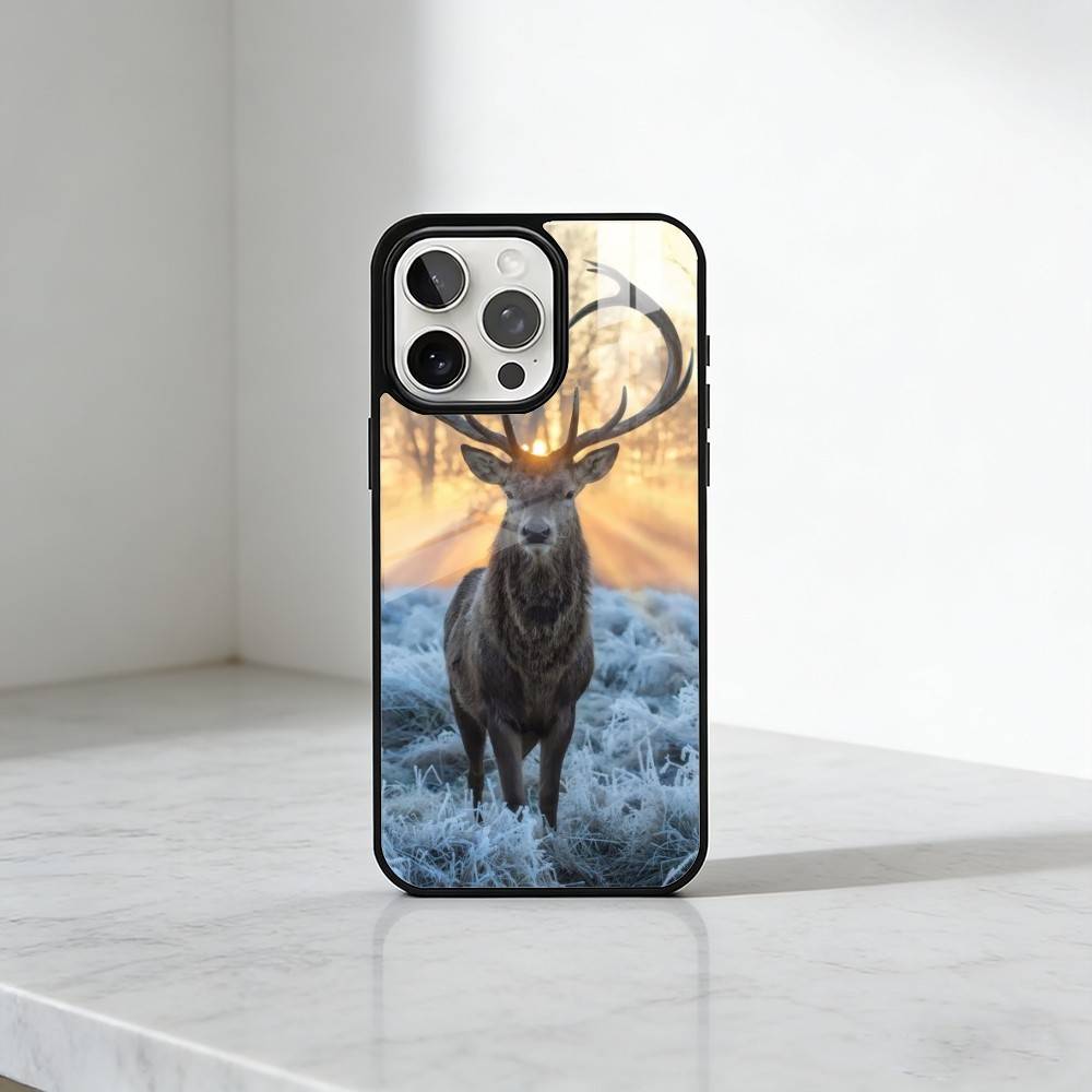 Lucky DEER Bless You Printing Phone Case For iPhone17,16,15,14,13 Plus,Pro Max Magnetic For Magsafe Wireless Charging