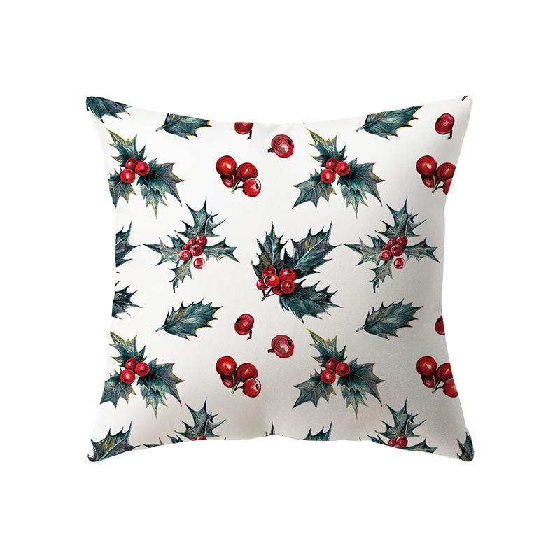 Christmas Theme Winter Christmas Atmosphere Printing Pattern Cushion Cover Home Living Room Sofa Decoration Pillow Pillow Cover