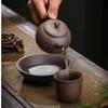 Stoneware pot side handle teapot ceramic single household Chinese style tea making pot single pot anti-scalding