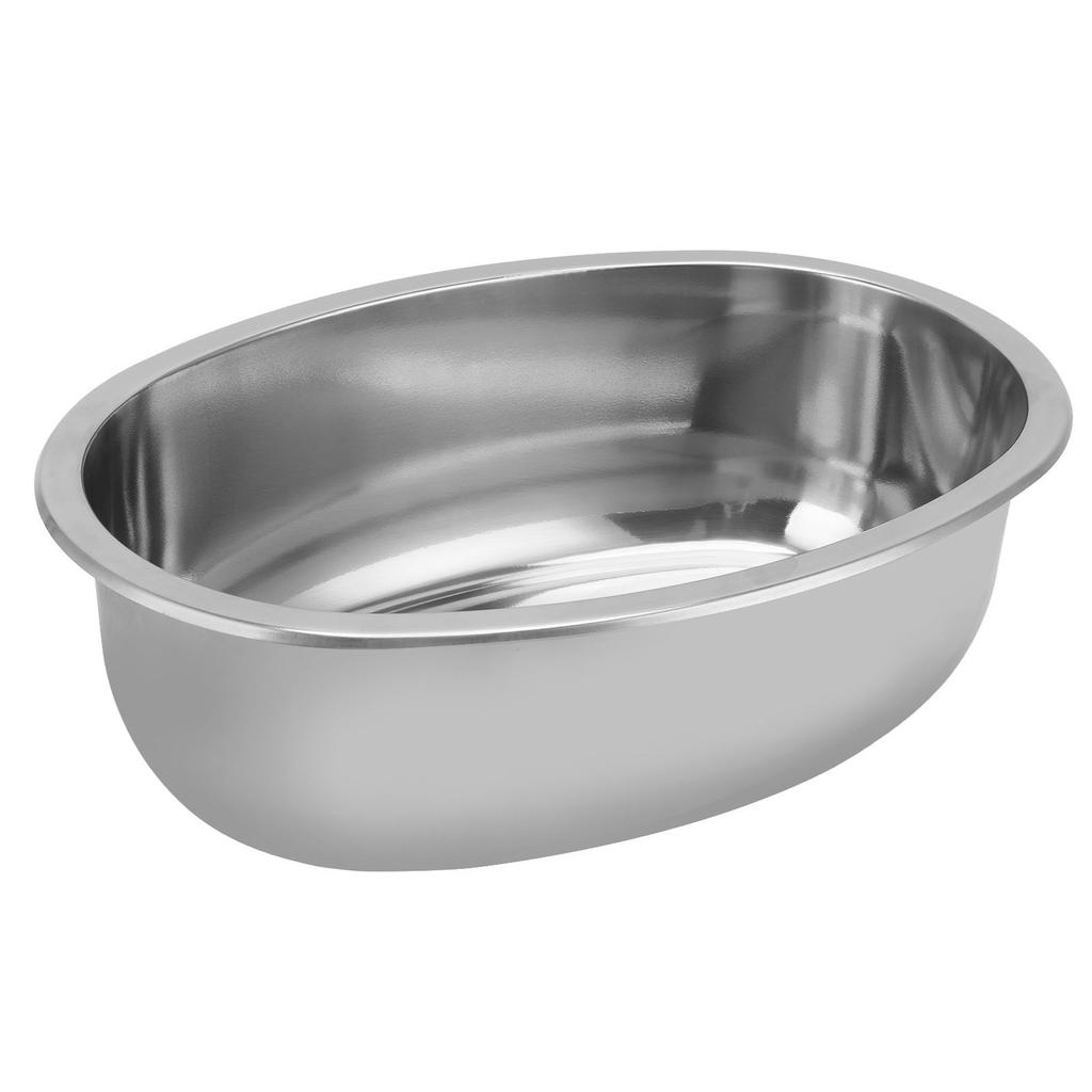 393x273mm Marine Boat Oval Sink with 40mm Drain Hole Stainless Steel Brushed for RV Yacht Motorhome