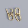 New Earrings Classic Japanese and Korean Style Square Buckle Earrings Simple Personality Wild Earrings