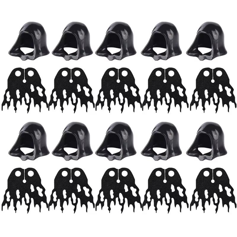 MOC Character Accessories Building Blocks Medieval Soldier Hood Wearing Coat Cape Battle Robe Mini Brick Boy Toy Gift A08