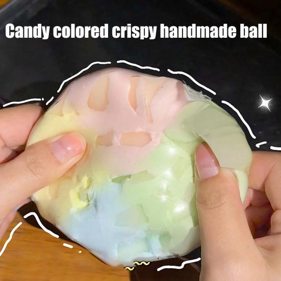 1/2/3Pcs Crisp Squeeze Ball Toy Handmade Stress Relief Shapeable Ball Sensory Fidget Toy Portable Moldable Decompression Ball Party Favors