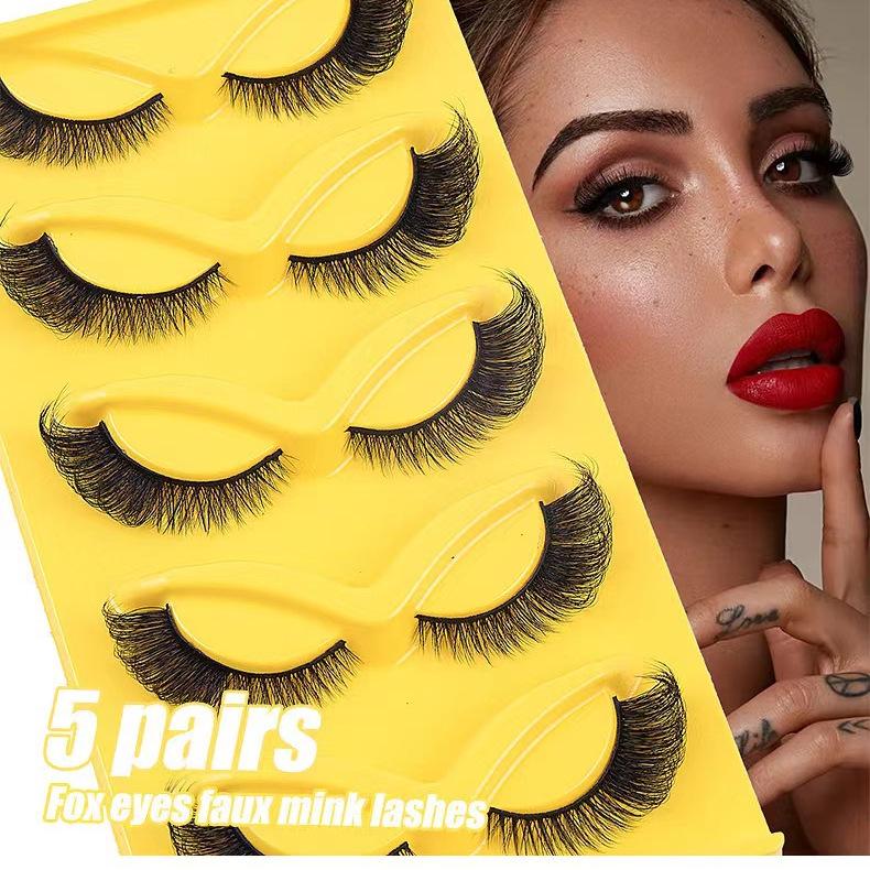 

High-Quality European & American Style Flared False Eyelashes - Soft & Dense