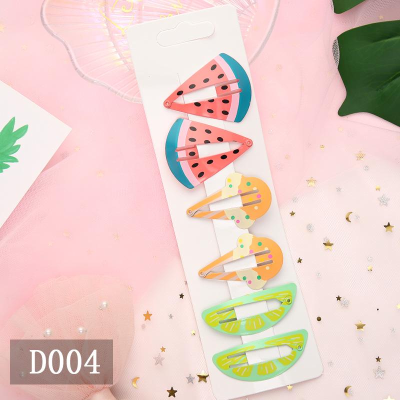 Kawaii Cartoon Fruit BB Clip Baby Children Hair Clips Bobby Pin Barrettes Accessories For Girls Kids Hairpins Hairgrip Headdress