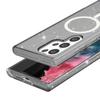 For Samsung Galaxy S24 Ultra Magnetic Case Glitter Hard PC+Soft TPU Phone Back Cover