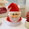 Bow Christmas Sequin Hat Merry Christmas Decoration Red Plush Hat Fashion Santa Claus Hat  Children