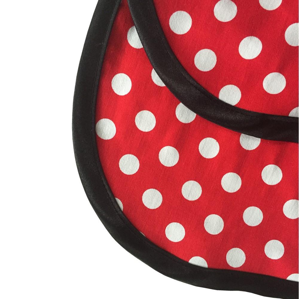 Cotton Dot Double Layer Women's Kitchen Cooking Painting Work Baking Apron