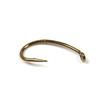Premium 25pcs Egg Caddis Offset Fly Tying Hook 2X Strong Sharp Nymph Hooks Fly Fishing Hook Size #10 12 14 16 18 Bronzed