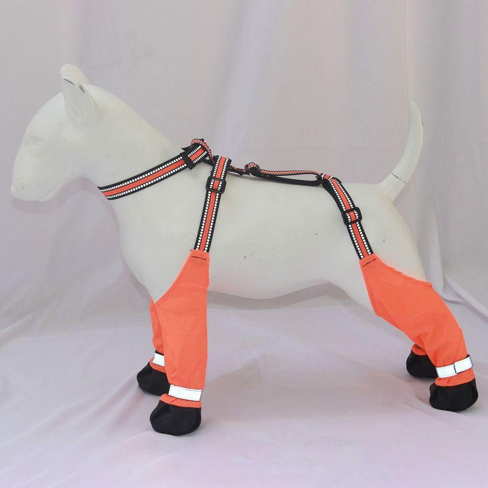 Nightsafe Pets Dustproof Shoes Reflective Dog Paw Protector Dog Trousers Foot Cover Dog Travel