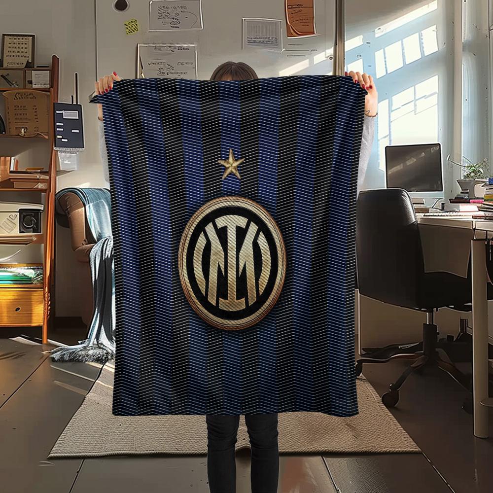 Football Club Internazionale Milano Flannel Blanket, High quality Comfortable for All Seasons, Home Decor, Warmth and Comfort