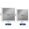 New 86 /120 Type Bottom Box Panel Stainless Steel Gold Silver Blank Panel Hole Wall Plug Board