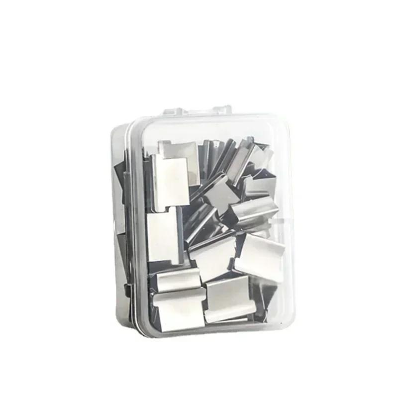 Paper Clipper Traceless Reusable Hand Clamp Stapler Push Paper Clips Document Binding Tool Stationery Office Accessories