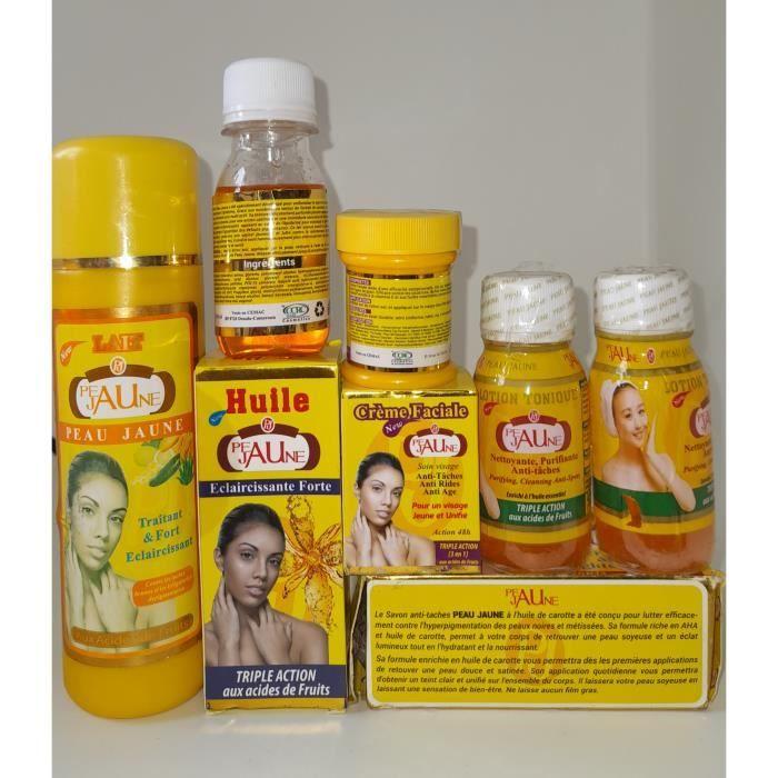 Crème éclaircissante - Gamme éclaircissant peau jaune - 50 ml - Anti-tâche - Hydratante - Sans parabène