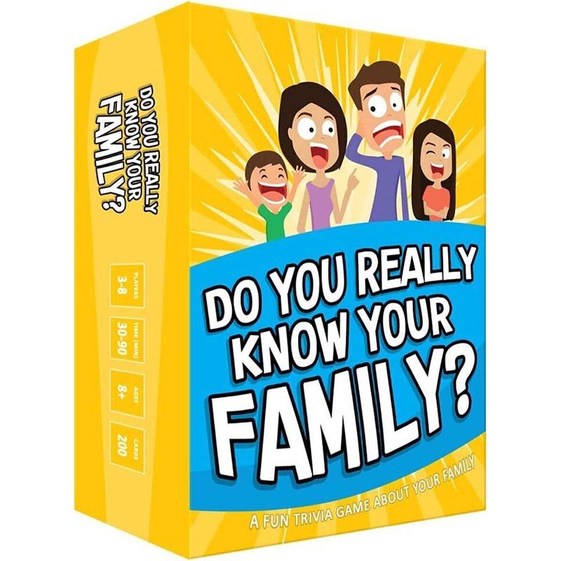 Genuinedo You Really Know Your Family Educational Board Game For All Ages
