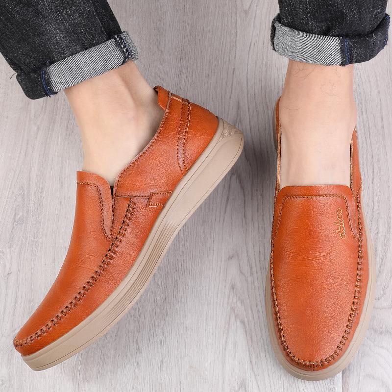 Fashion Casual Men's Leather Shoes Classic Gentleman Quality Style Office and Driving Outdoor Leisure Walking Comfortable Office Shoes