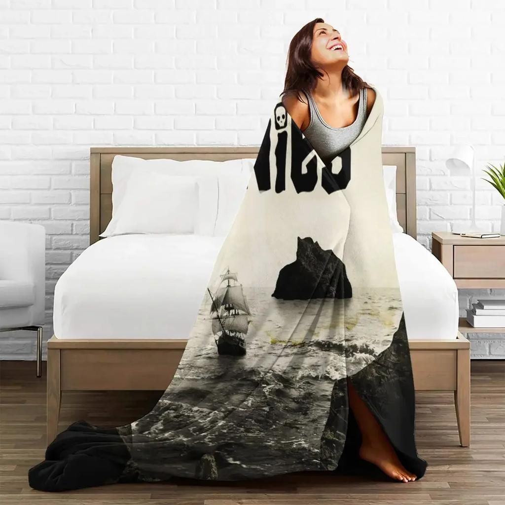 The Goonies Skull Chunk Blanket Flannel Summer Autumn Winter TV Series Warm Throw Blanket for Home Bedroom Plush Thin Quilt