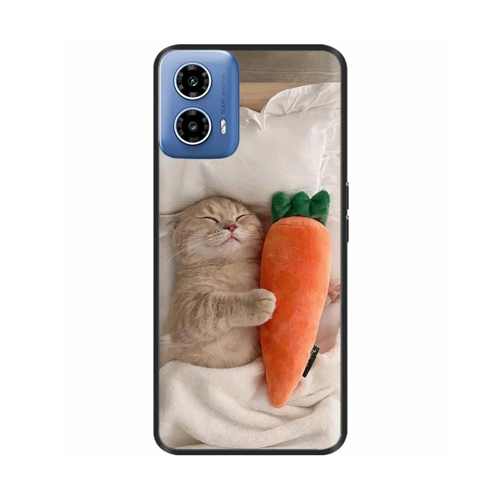 For Moto G34 5G Case Cover For Motorola Moto G34 Case motoG34 Soft Liquid Silicone Cartoon Phone Shell Protection Back Covers