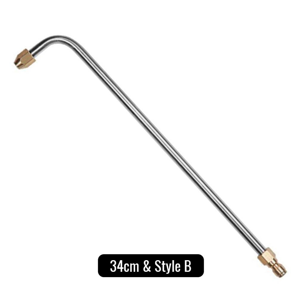 90 de grade tijă curbată spălător de jgheab Presiune atașament pentru baghetă de lance 1/4 inch Quick Connect