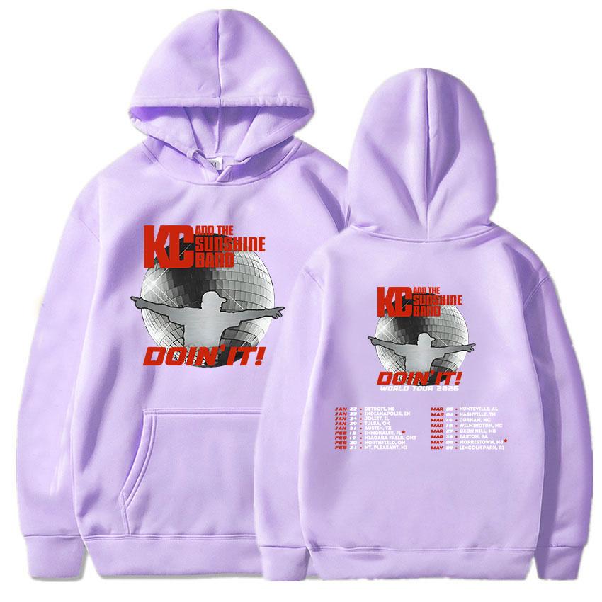 Don't It Tour 2026 Hoodies Rock Band KC and The Sunshine Sweatshirts Long Sleeve Fashion Hooded Pullovers Unisex Streetwear
