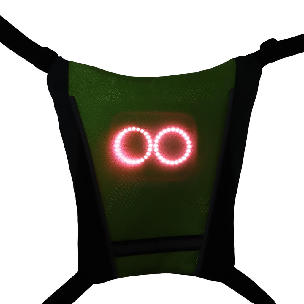 Colourful LED Running Vest Colorful Atmosphere Rhythm Flashing Detachable Washable Light Panel for Outdoor Sports Led