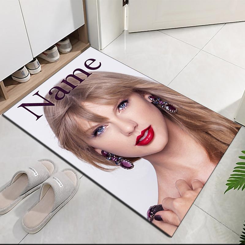 Custom Name Taylor Printed Carpet Rug For Office Chair Living Room Bedroom Kitchen Room Decor Gifts