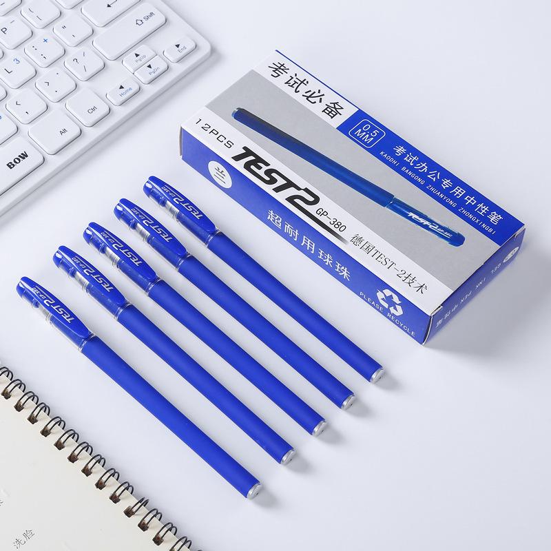 GP380 Frostiger Gelstift: Signatur-, Füllfederhalter & Kugelschreiber - Kreativer schwarzer Stift für Studenten, 0,5 mm
