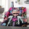 1pc Space Adventure Duo flannel Blanket for Super Soft Cute Comfort Blanket for Travel Bedding Couch Sofa Blanket Y82577