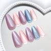 Clear and smart spring rainbow glass beads sweet girl versatile ins wind removable nail art pieces 30 pieces