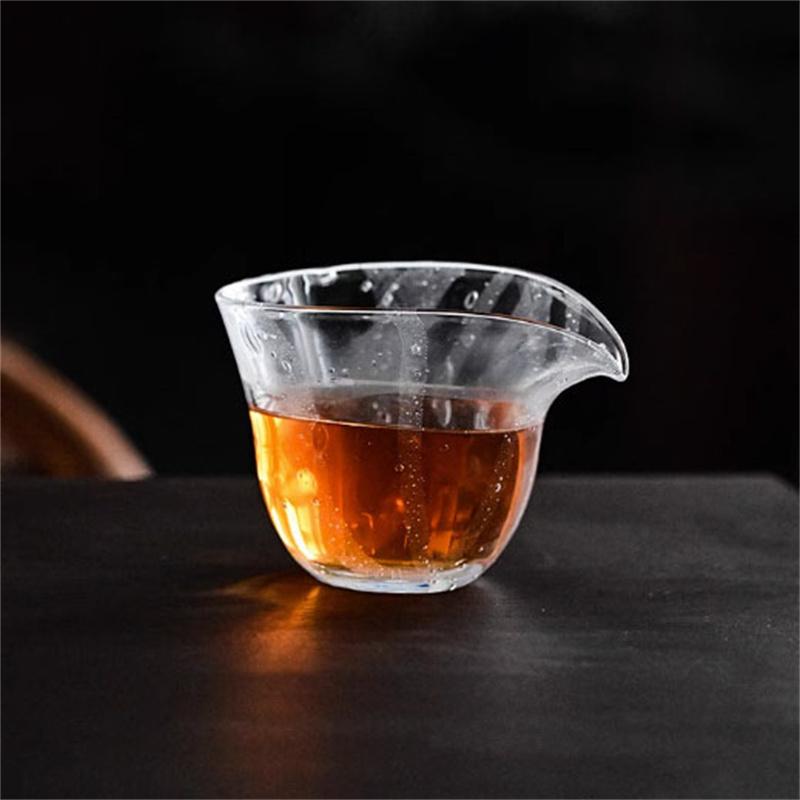 Japanese Style 200ML Bubble Heat-resistant Glass Fair Cup Tea Pitcher Chahai Thicken Justice Cup Kung Fu Tea Cup Set Accessories