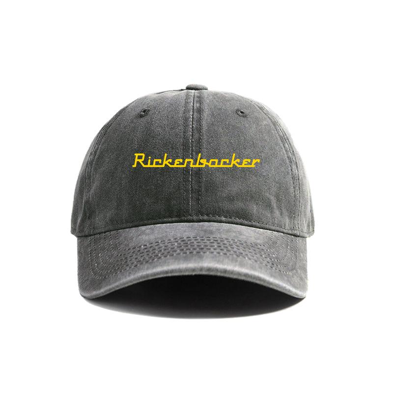 Rickenbacker Distressed Baseball Cap Cool Men Retro Outdoor Summer Adjustable Gift Dad Hat MZ-642