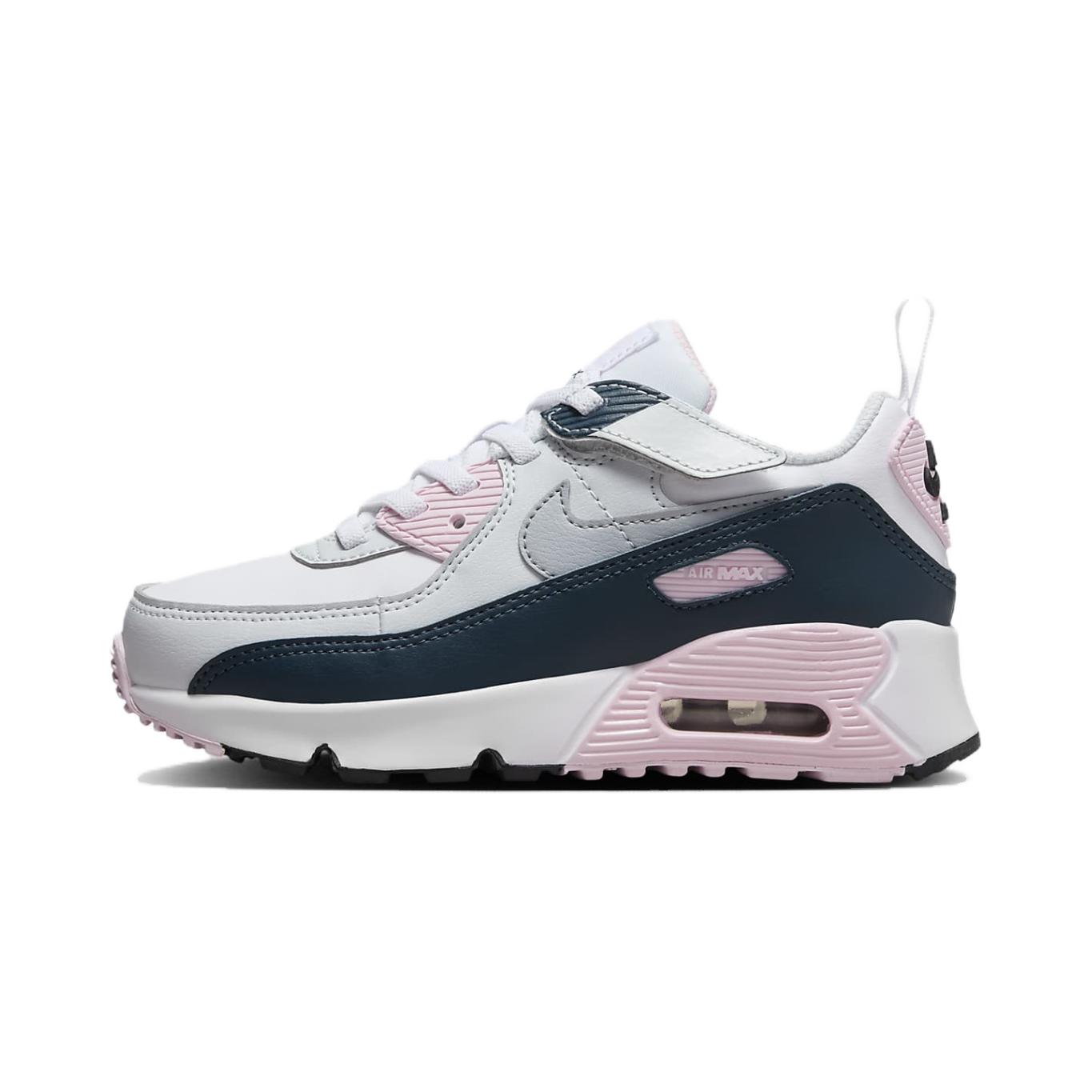 

Nike Air Max 90 EasyOn PS White Pink Foam Armory Navy HF6357-104 25